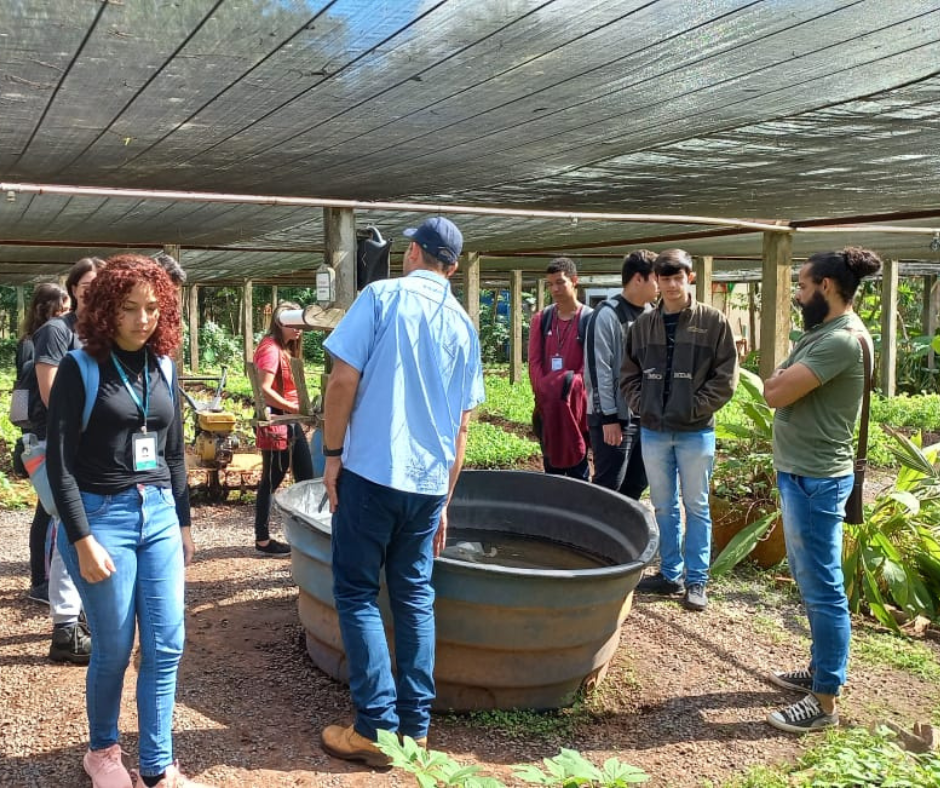Alunos conheceram os projetos ambientais realizados no Recanto Ecológico Rio da Prata