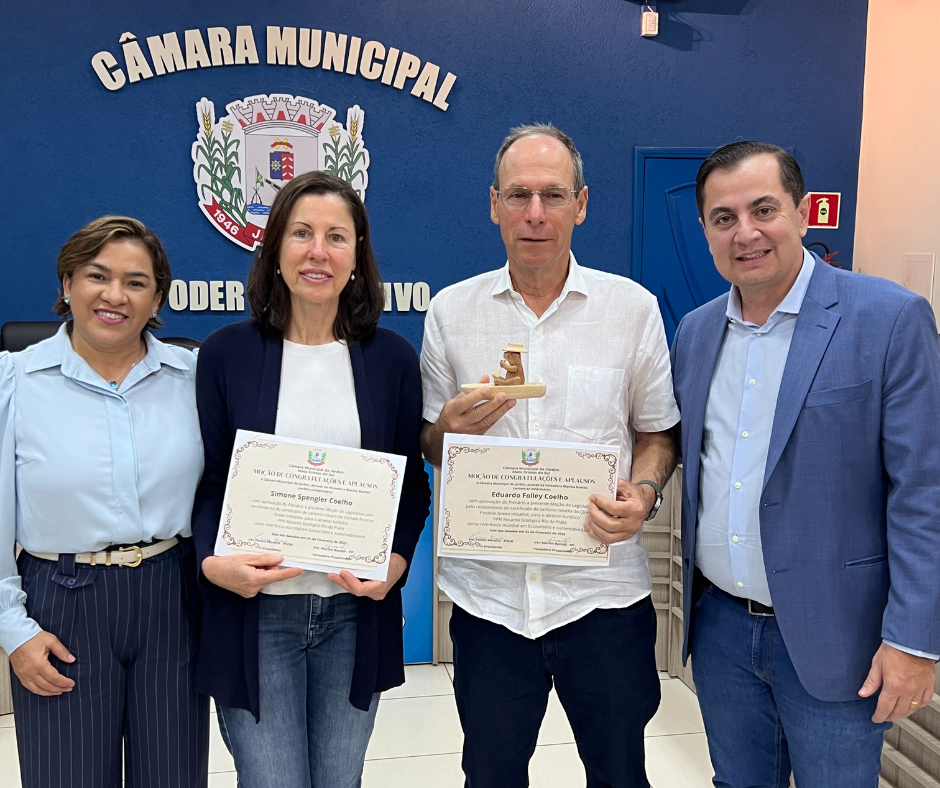 Simone e Eduardo Coelho recebem Moção de Congratulação